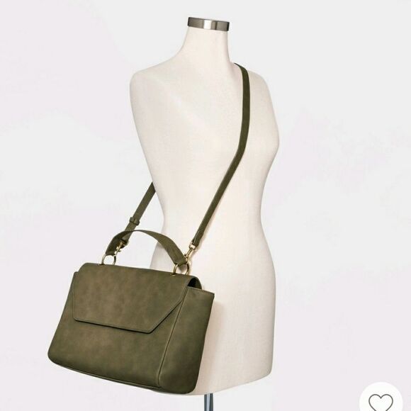 Universal Thread  Top Handle Shoulder Handbag Olive Green - Picture 2 of 12